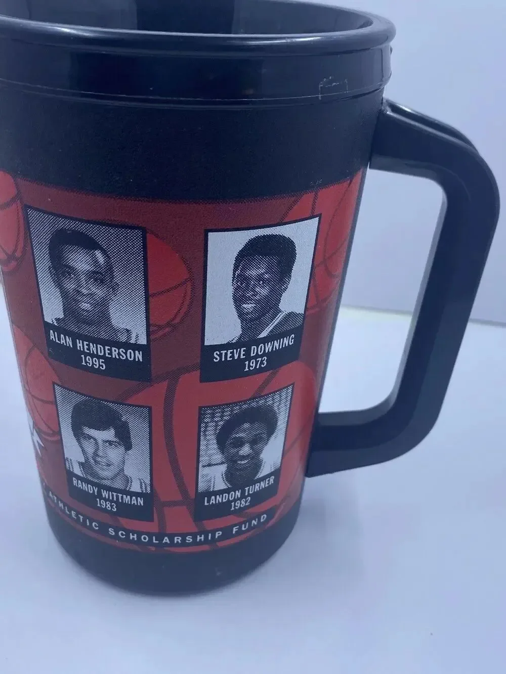 ALADDIN TRAVEL MUG CUP INDIANA UNIVERSITY HOOSIERS LEGENDS OF BASKETBALL 20OZ
